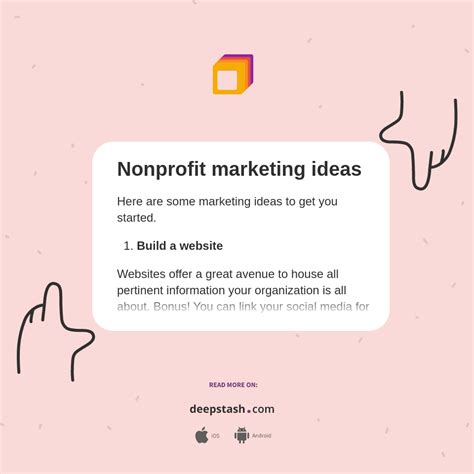 Nonprofit marketing ideas - Deepstash