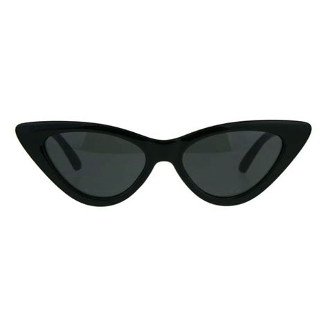 SA106 - Womens Classic Narrow Cat Eye Gothic Plastic Sunglasses All ...