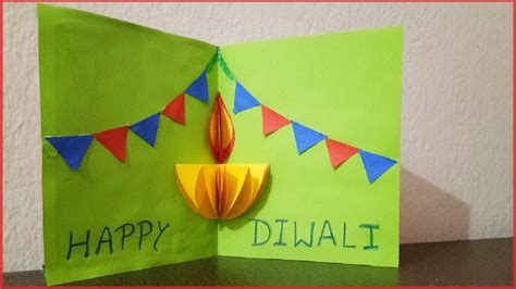 Diwali Pop-up Card Making for Kids Easy | Diwali Project for School ...