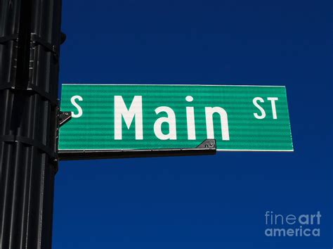 Main Street Sign by Paul Velgos