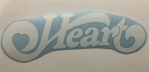 Heart Band Logo Die Cut Vinyl Sticker Classic Hard Rock and Roll Metal ...