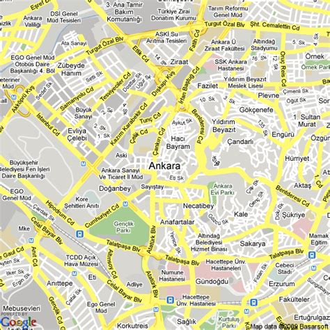 Map of Ankara, Turkey | Hotels Accommodation