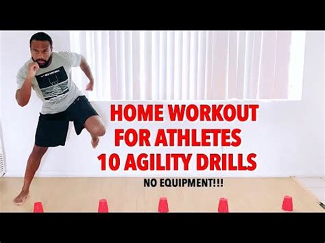 HOME WORKOUT FOR ATHLETES 10 AGILITY DRILLS! GREAT FOR FOOTBALL PLAYERS ...