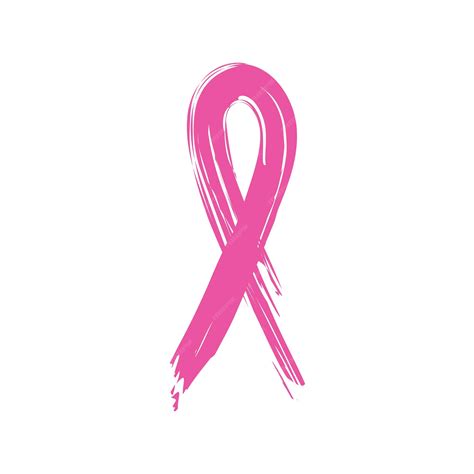 Premium Vector | Pink Ribbon, Breast Cancer awareness, grunge style ...