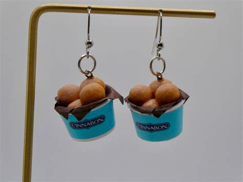 Cinnabon Cinnasweeties Mini Brand Earringsfood Earrings snack Earrings ...