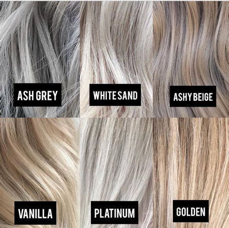 Vanilla — Blonde Color Tone Chart #blonde #chart #color #vanilla ...