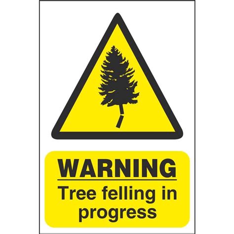 Warning Tree Felling In Progress Signs | Forestry Hazard Signs Ireland