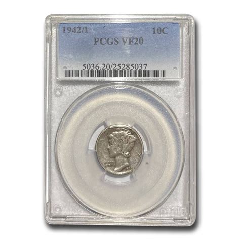 Buy 1942/1 Mercury Dime Very Fine-20 PCGS | APMEX