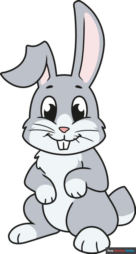 How To Draw A Cartoon Bunny Step By Step For Kids