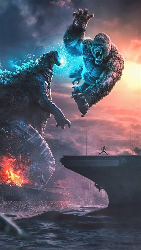 Kong v Godzilla iPhone Wallpaper | Godzilla, Godzilla wallpaper, King ...