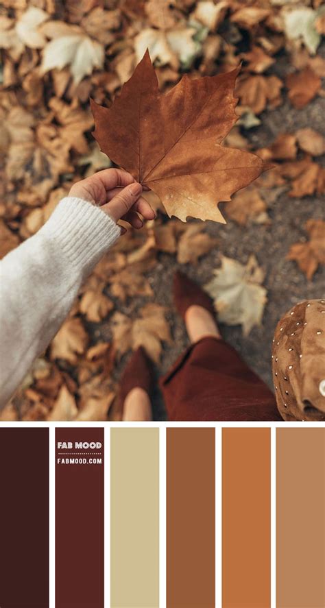 Shades of fall leaf color combo – #Colour Palette 122 1 - Fab Mood ...