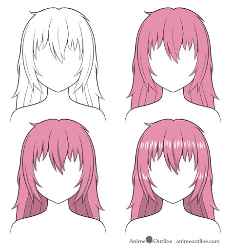 How To Shade Curly Hair Anime Once you have the base color added define ...