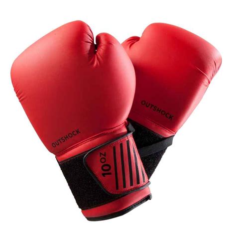 Beginner Boxing Gloves 100 - Red - Decathlon