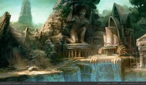 Vision of Atlantis | Fantasy landscape, Fantasy illustration, Fantasy ...