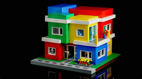 Here’s a Colorful Modern House I made! : r/lego