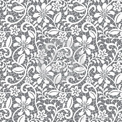 Seamless lace floral pattern on gray background | Lace background ...