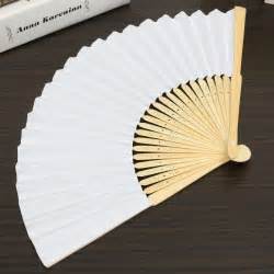 5pcs Simple Blank DIY Paper Hand Folding Fan Wedding Party Folding Fans ...