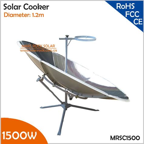 1.2m diameter 1500W portable parabolic solar cooker with higher ...