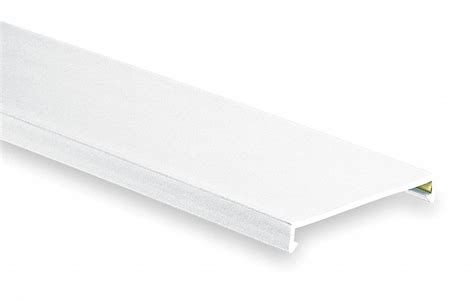 PANDUIT Wiring Duct Cover, Flushed, Lead Free PVC, White, 6 ft Length ...