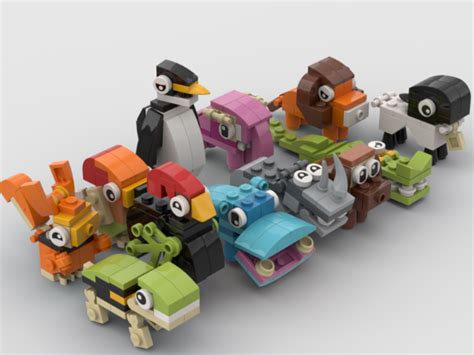 LEGO MOC 12 mini Animals by The JC1040 | Rebrickable - Build with LEGO