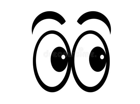 Two Different Sized Eyeballs Clipart