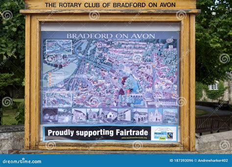 Bradford on Avon Town Map, Wiltshire, United Kingdom Editorial Photo ...