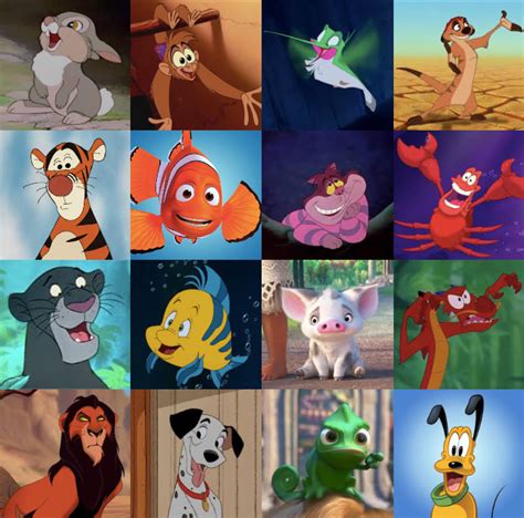 Disney Animal Characters From Movies