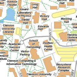 Clemson Campus Map