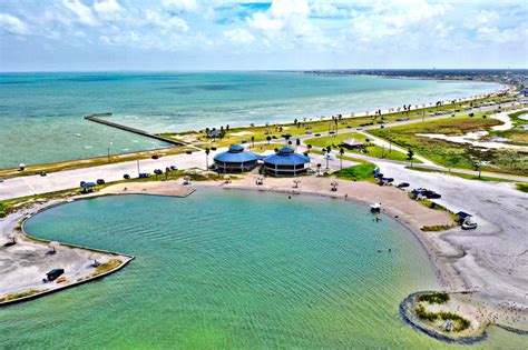 Saltwater Pool and Pavilions at Rockport Beach Park.