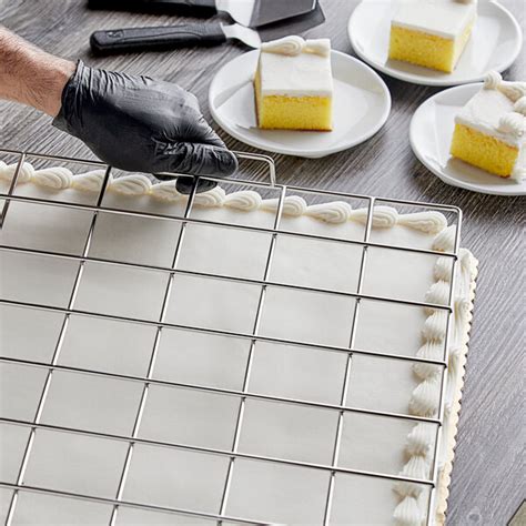 Choice 60 Piece Stainless Steel Full Size Sheet Cake Marker