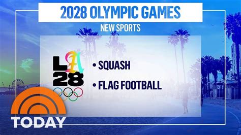 Squash, flag football to make Olympic debut in 2028 - YouTube