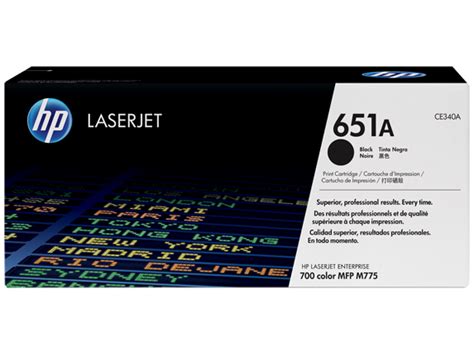 HP® 651A Black LaserJet Toner Cartridge (CE340A)