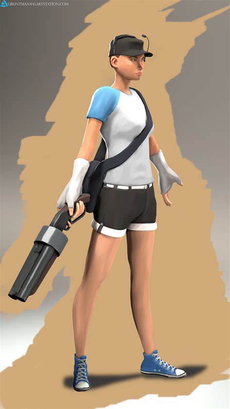 Female Tf2 Scout Fan Art