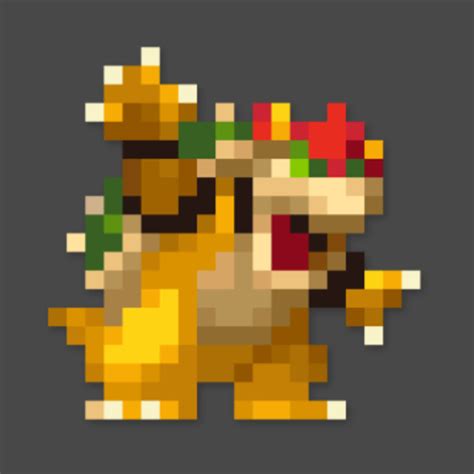 bowser pixel art grid Retro pixel bowser by evilcarcrash on deviantart ...