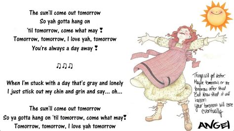 Tomorrow Annie Lyrics