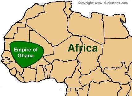 Kingdom Of Ghana Map - Leia Shauna