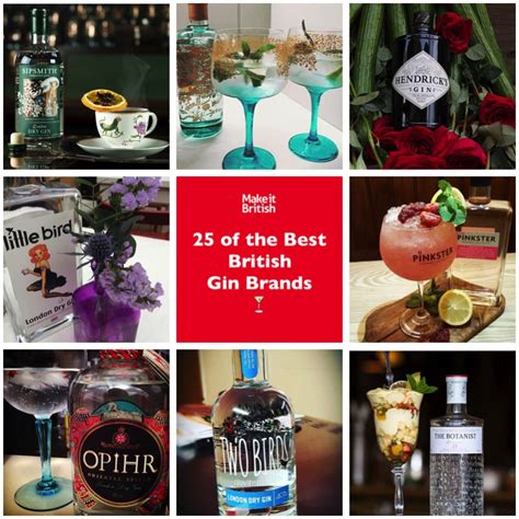 Top 25 British gin brands