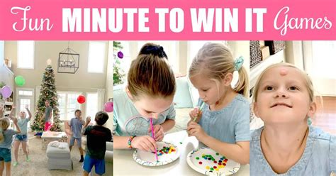 20 Fun Minute To Win It Games For Kids That Are Easy To Set Up