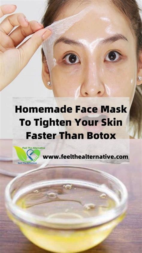 Homemade Face Mask To Tighten Your Skin Faster Than Botox | Skin care ...