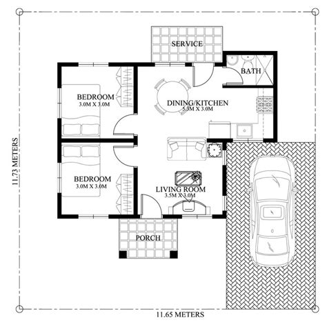 2 Bedroom Bungalow House Plan And Design - Home Design Ideas