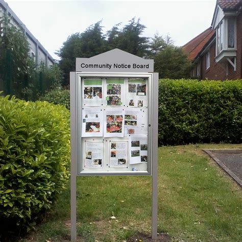 Classic 58 Post Mounted External Notice Board with Header | 5 Year ...