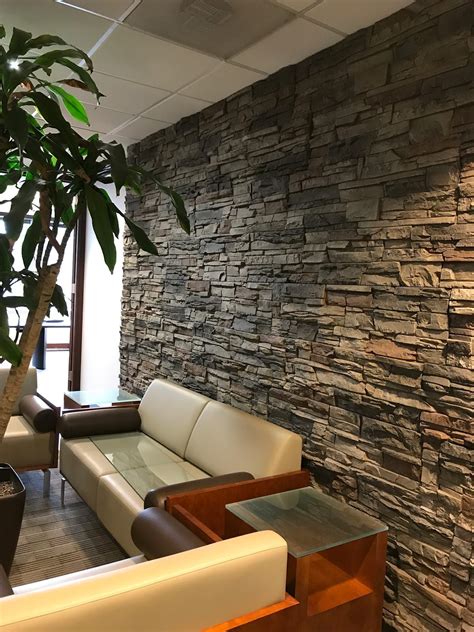 Kenai Stacked Stone Accent Wall Patterns | Stone walls interior, Stone ...