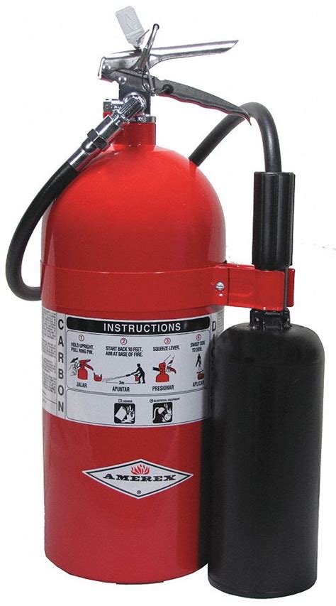 AMEREX Fire Extinguisher: Carbon Dioxide, BC, 10 lb Capacity, 10B:C ...