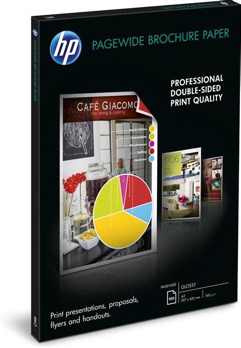 HP PageWide Glossy Brochure printing paper A3 (297x420 mm) Gloss 100 ...