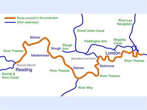 River Thames (Lower) Cruising Map for Download – Waterway Routes