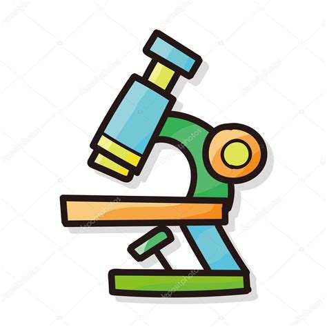 Doodle de color de microscopio — Vector de stock © wenchiawang #81314164