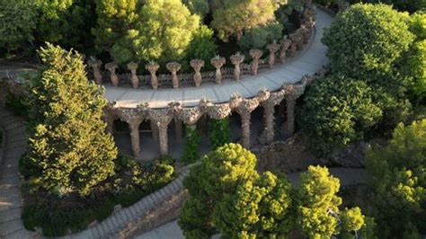 Aerial View Park Guell By Antonio Stock Footage Video (100% Royalty ...