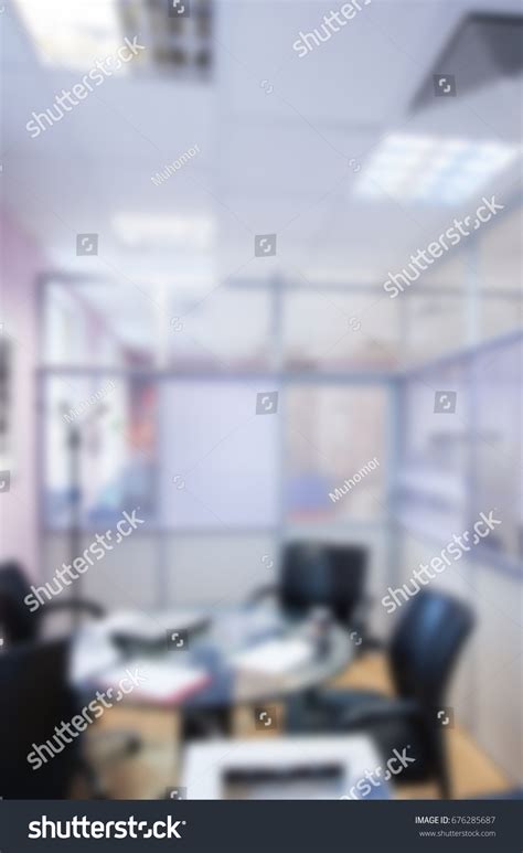 Meeting Room Office Blurred Background Design Stock Photo 676285687 ...