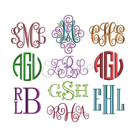 Embroidery Fonts BX Embroidery Designs Machine Embroidery Fonts 4 Sizes ...