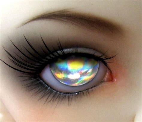 Yeux de poupée Holo arc-en-ciel argenté holographique 8mm 10mm 12mm ...